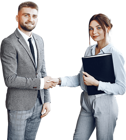 Uścisk dłoni specjalistów